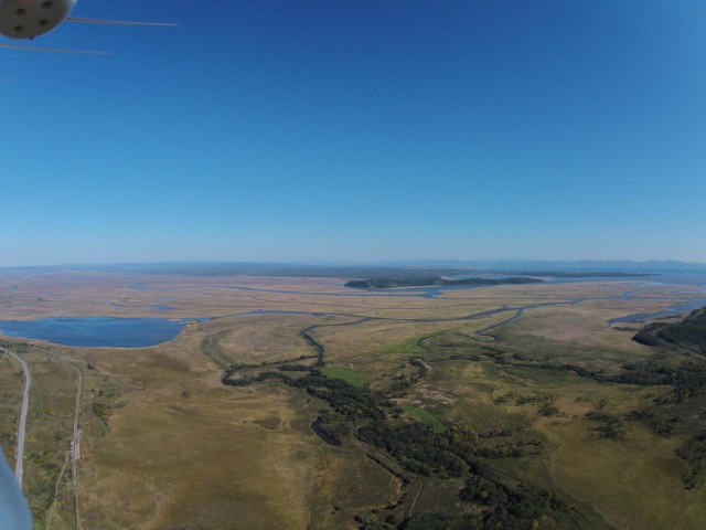 Aerial shot taken from Sergei's new drone